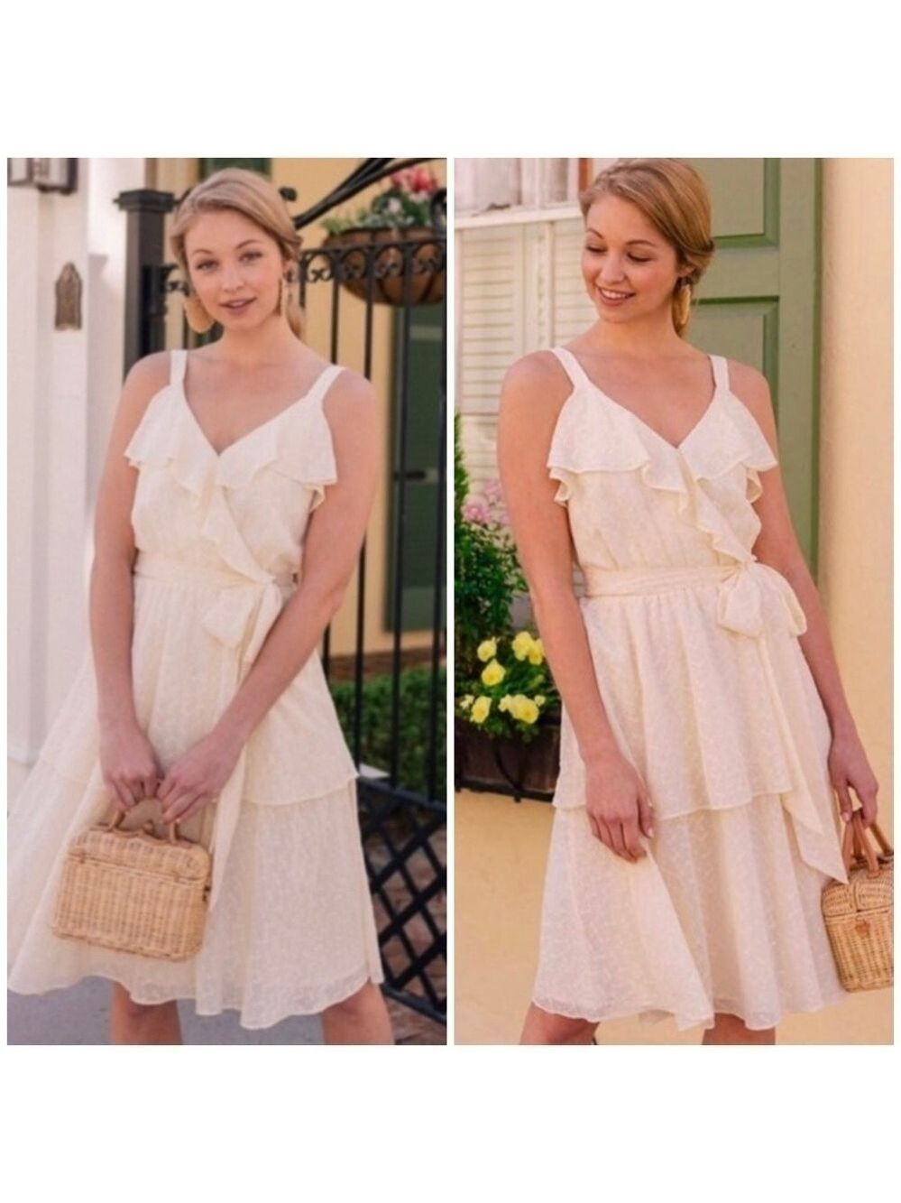 Gal Meets Glam Helena Ruffle Dress in Sunshine Yellow